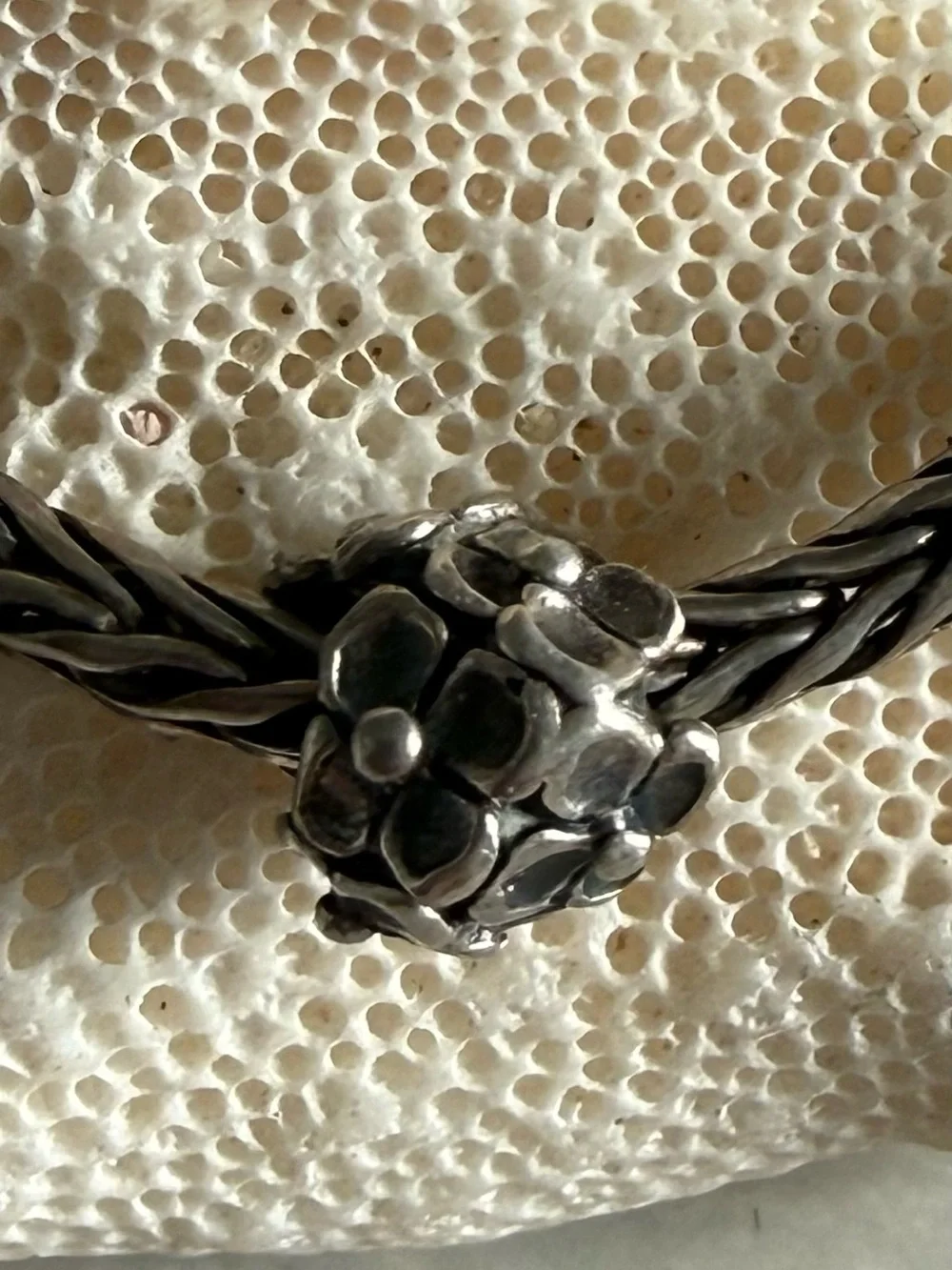 Trollbeads Sterling Silver Floral Charm Bracelet - Silver